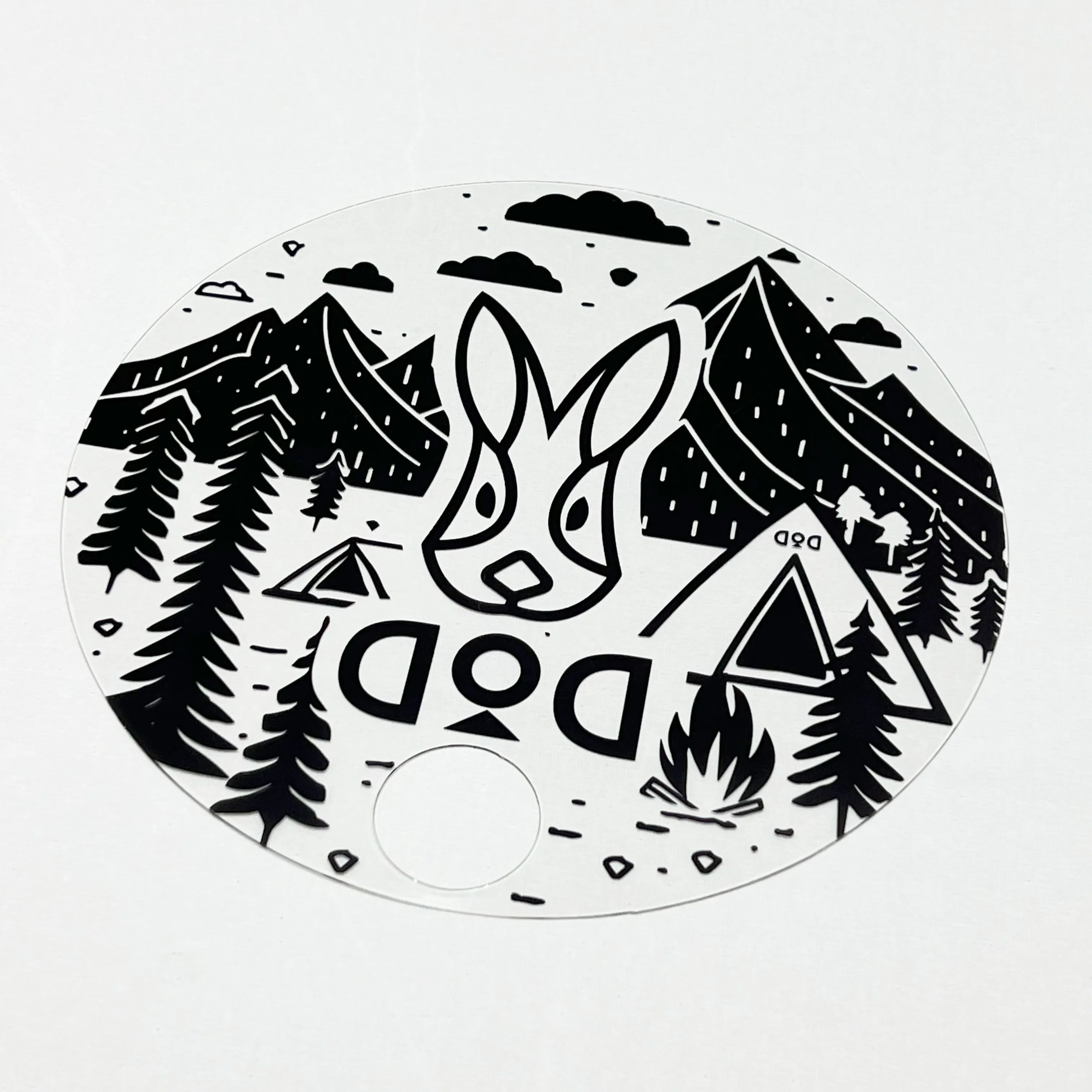 [부채] DOD 투명 부채