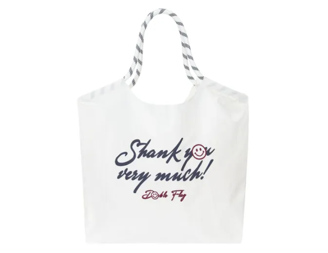 [쇼퍼백] 더블플래그 여성 그래픽 포인트 경량 로프 백