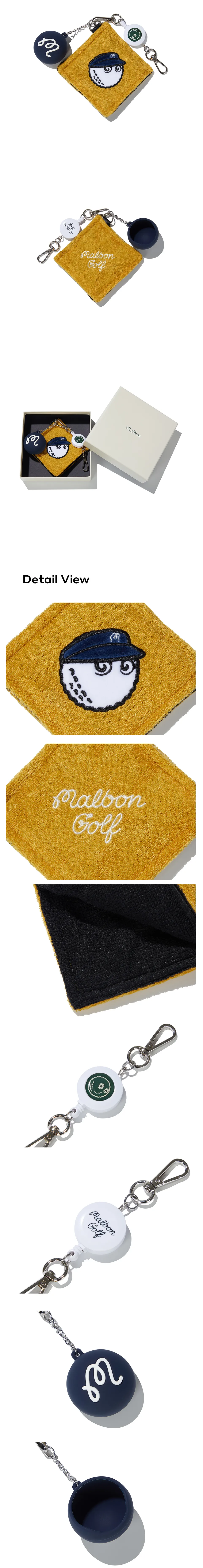 [볼케이스] MALBON GOLF 볼타월 볼케이스 세트 4