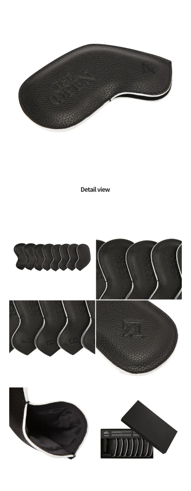 [클럽커버] 디오픈 X 레노마 가죽 아이언 커버 (8개 Set) 2