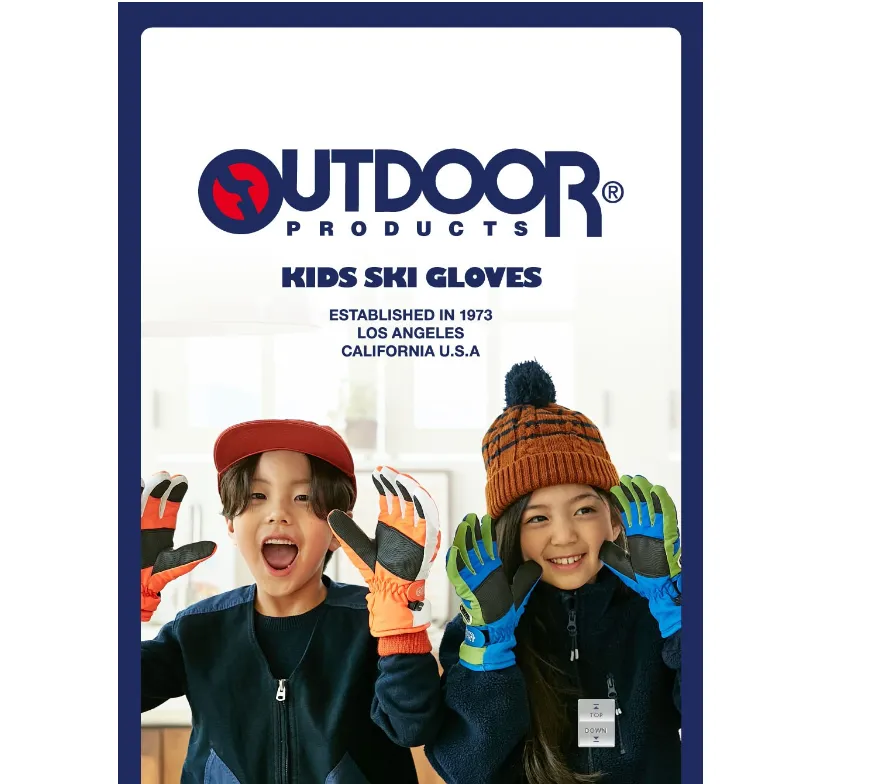 [스키장갑] OUTDOOR PRODUCTS 아동용 립밴드 워터프루프 스키장갑 2
